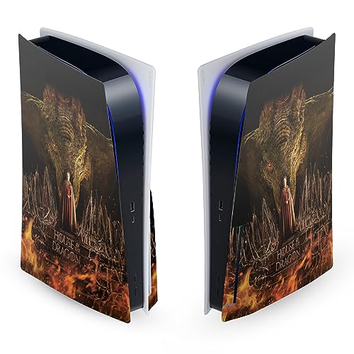 Skin PlayStation 5 House of the Dragon idée cadeau gaming vinyle pour console édition disque