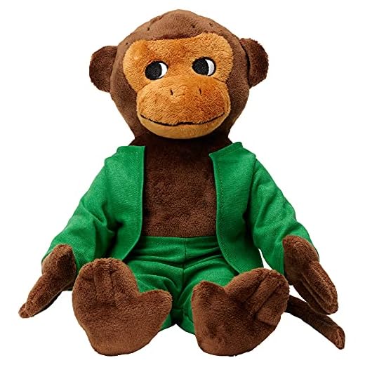 Pippi Longstocking 44371700 23 cm Mr. Nilsson mjuk docka, brun, 23 cm