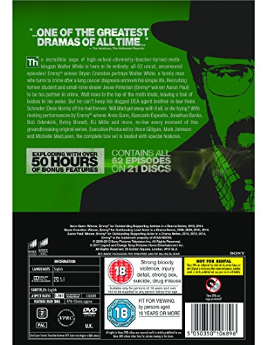 Breaking Bad - Season 01 / Breaking Bad - Season 02 / Breaking Bad - Season 03 / Breaking Bad - Season 04 / Breaking Bad - Season 05 / Breaking Bad - Final Season - Set [DVD]