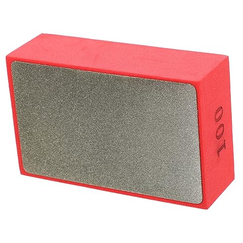 DIYEAH Almohadilla De Pulido Almohadillas Lijado Objeto Arena Polaco Sémola Papel De Lija Taladradora Herramientas Concretas Disco De Diamante Para Azulejo Rojo Esponja