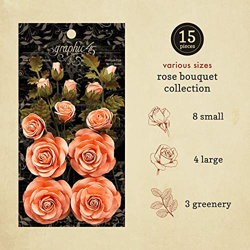 Graphic 45 Bouquet de Roses Precious Rose loisirs créatifs 3D - 3