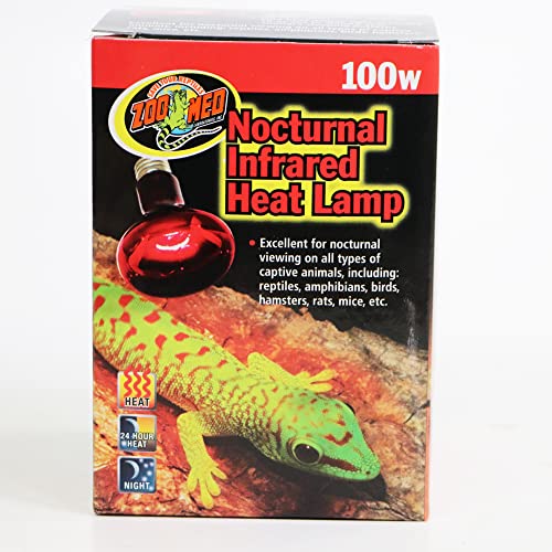 Image of Zoo Med Nocturnal Infrared Heat Lamp, 100 Watts (Pack of 2)