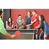 Pop Rock Colorful Design Ping Pong Paddle, Premium 5 Ply Table Tennis Racket (Black on Back)