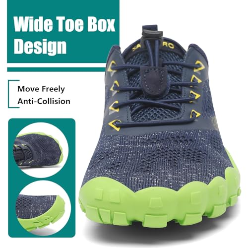 Image of SAGUARO Womens Mens Barefoot Shoes Minimalist Trail Runner Wide Toe Box Zero Drop Outdoor Cross Training Shoe