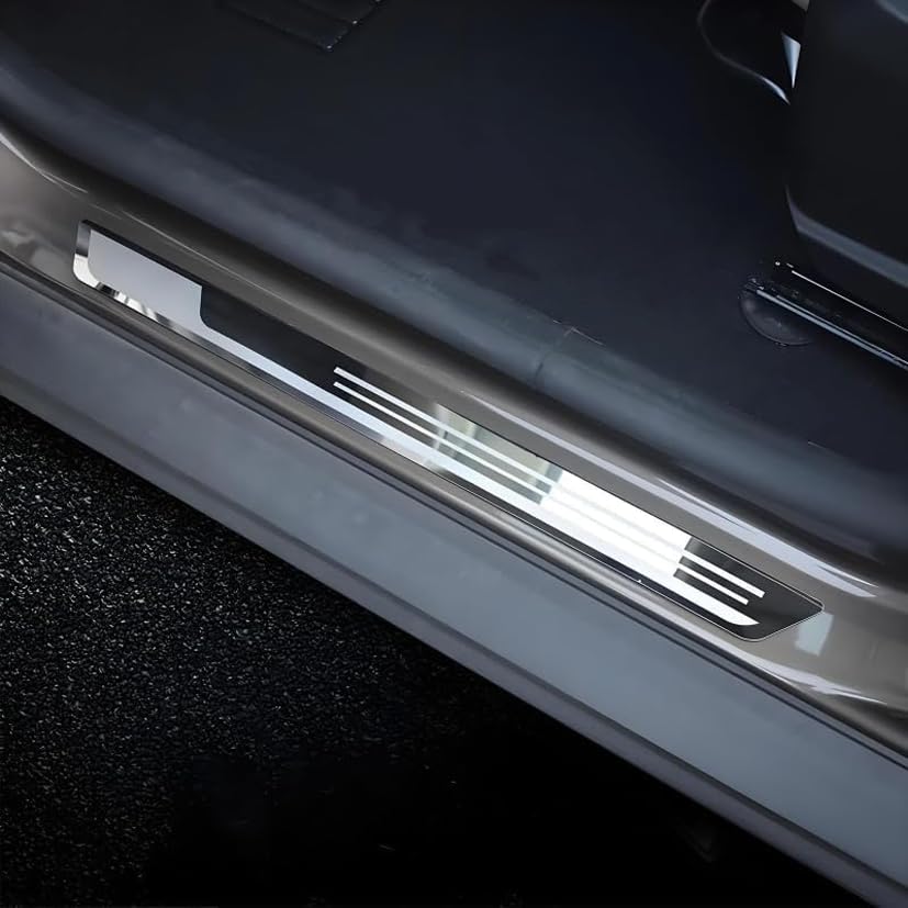 4 Pièces Seuils Portes Stainless Steel Pour Citroen C5 Aircross 2017-2024 - Protecteur Anti-Rayures Et Anti-Saleté
