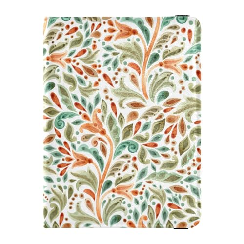 Custodia per passaporto per donne e uomini per da viaggio con blocco RFID motivo foglia acquerello Foglia Acquer Taglia unica Casual