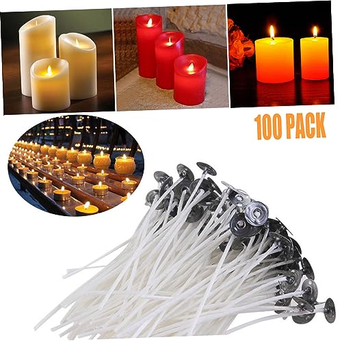 Mechas para velas preenceradas de algodón natural 30pcs miniatura 7