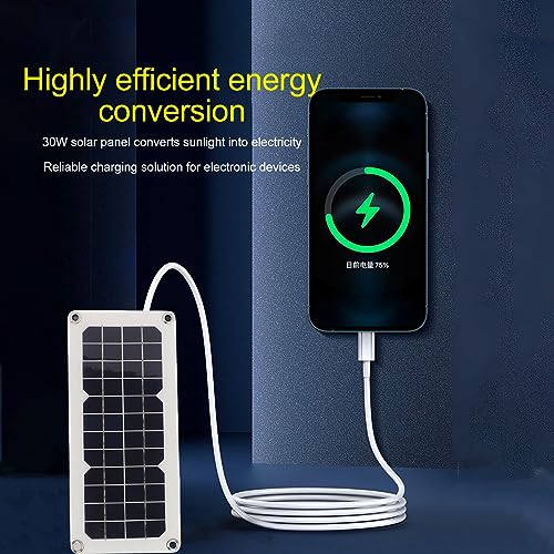 Panel solar de 30W compacto cargador solar 18V 5V USB para camping 5
