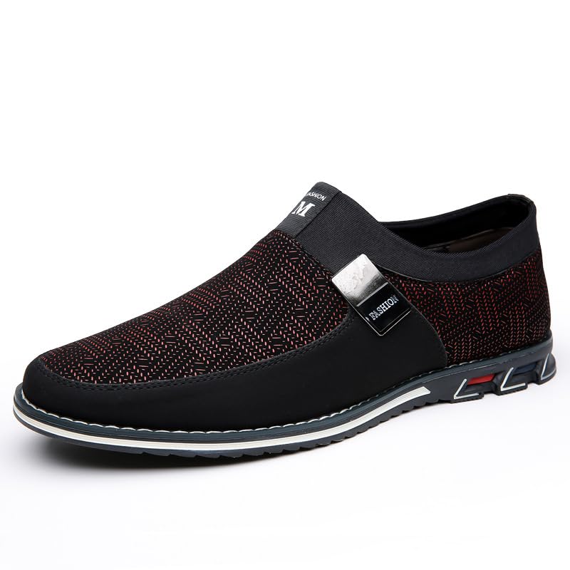 Comfort Slip-on Walking Shoes Fashion Driving Shoes Men Casual Shoes Loafers Leather Shoes for Male Business Work Office Dress Outdoor