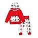 GRNSHTS Baby Girls Boys Christmas Pants Set Pocket Hoodie + Pants (70/0-6 Months, Deer and Christmas Tree)