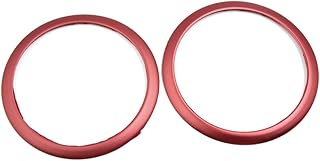 2 uds, Altavoz Rojo for Puerta de Coche, Anillo Decorativo de Audio, Ajuste Circular for X1