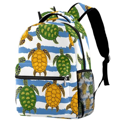 Sac à dos d'école jaune et vert résistant pour adolescents actifs