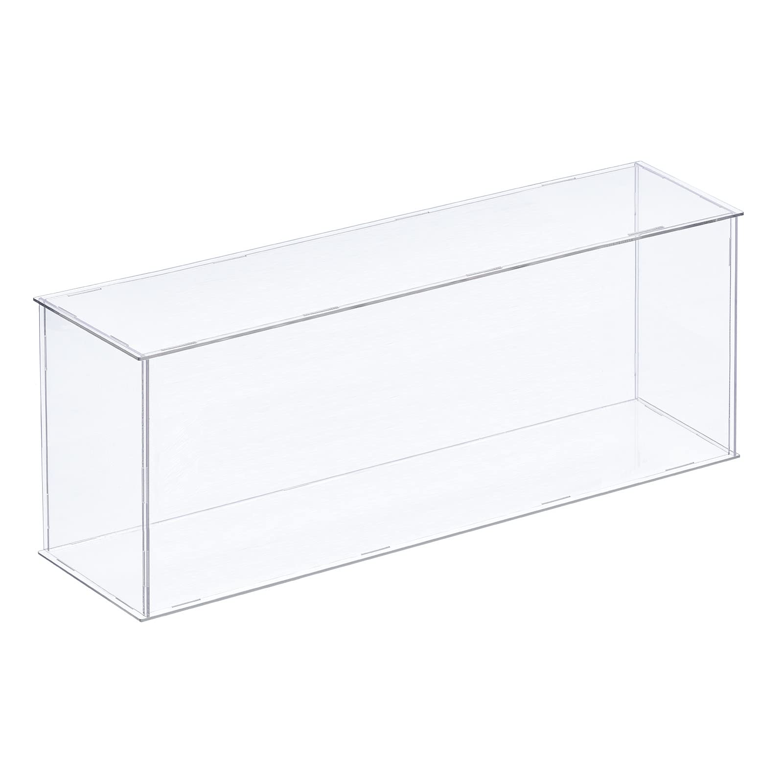 sourcing mapAcrylic Display Case Plastic Box Clear Assemble Dustproof Showcase 41x11x15.5cm for Collectibles Items