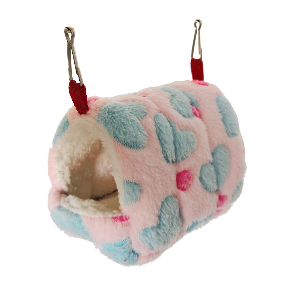 pengyu- Hamster Squirrel Warm House Guinea Pig Nest Small Animal Pet Bed Sleeping Bag Pet Supplies Blue M