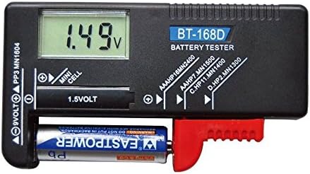 BT-168D Digital Battery Tester Volt Checker for AA AAA C D 1.5V 9V Mini Cell Batteries