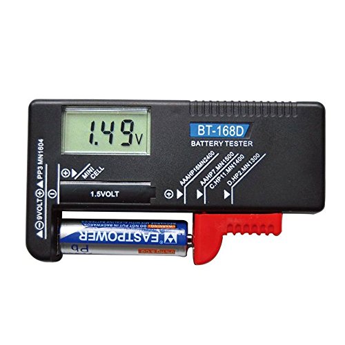 Bt-168D Digital Battery Tester Volt Checker For Aa Aaa C D 1.5V 9V Mini Cell Batteries #TOP3