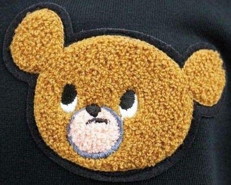 Amazon.co.jp: 武藤ベアー ジップパーカー さがら刺繍 厚手生地