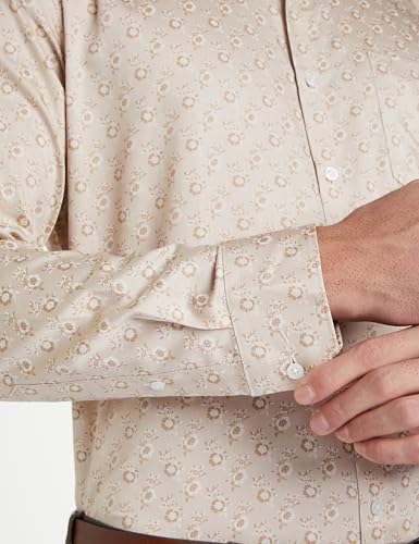 Image of Van Heusen Formal Printed Shirt for Men| Premium Cotton| Full Sleeves| Slim Fit |Breathable Fabric
