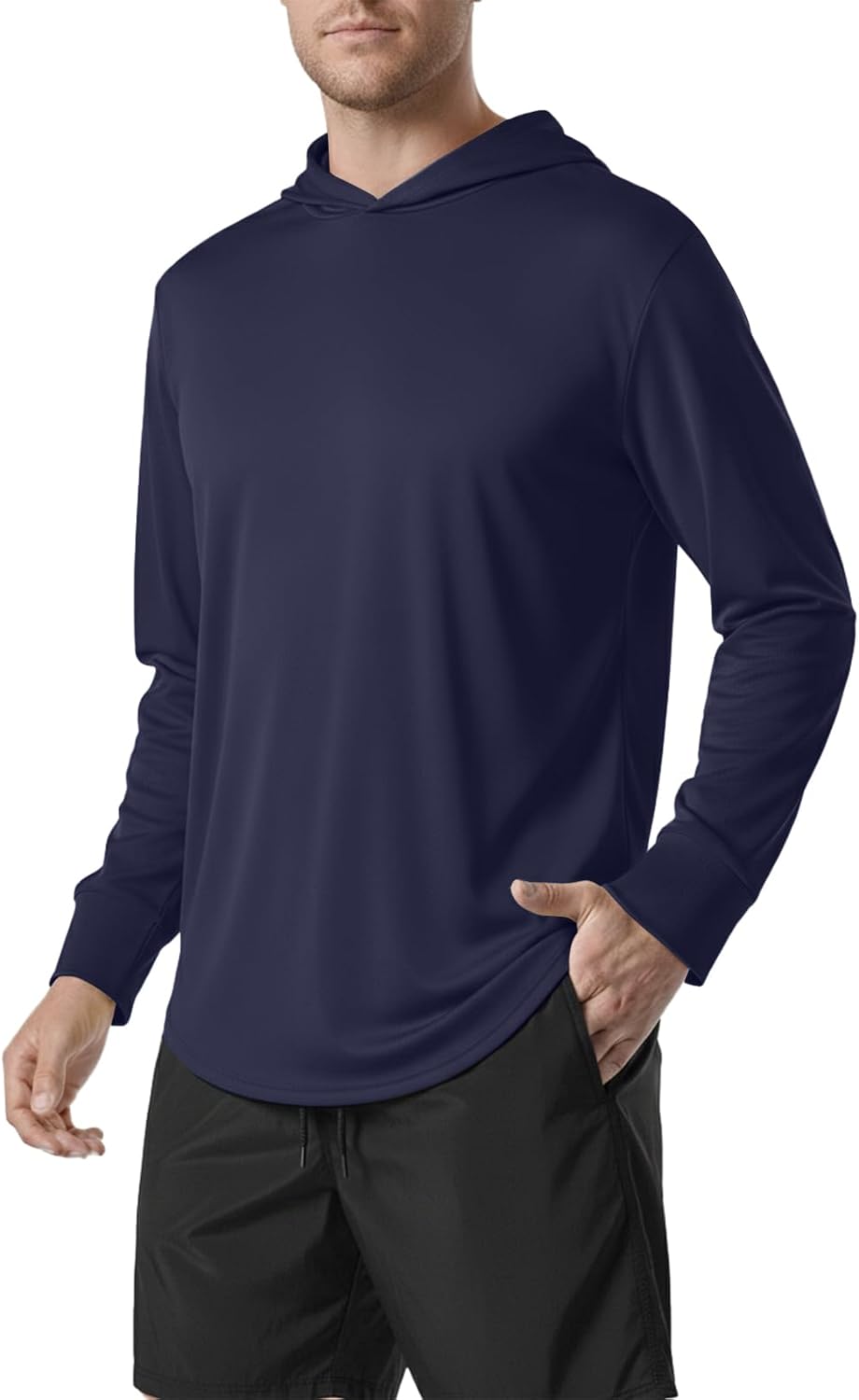 Mens Hoodies Long-Sleeve Shirts - UPF 50+ Sun Protection Shirts Lightweight Fishing...