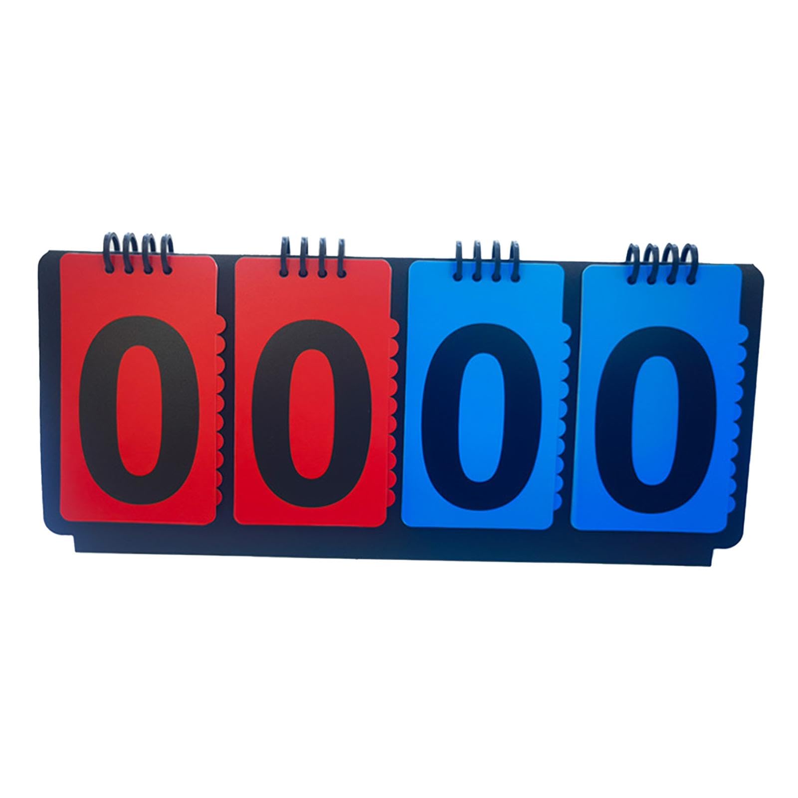 Milageto Sports Scoreboard Zahlentafel Zur Punkteanzeige Flip Score Zähler Spielstandanzeige für Sportwettkämpfe Strapazierfähiges Material für Kinder