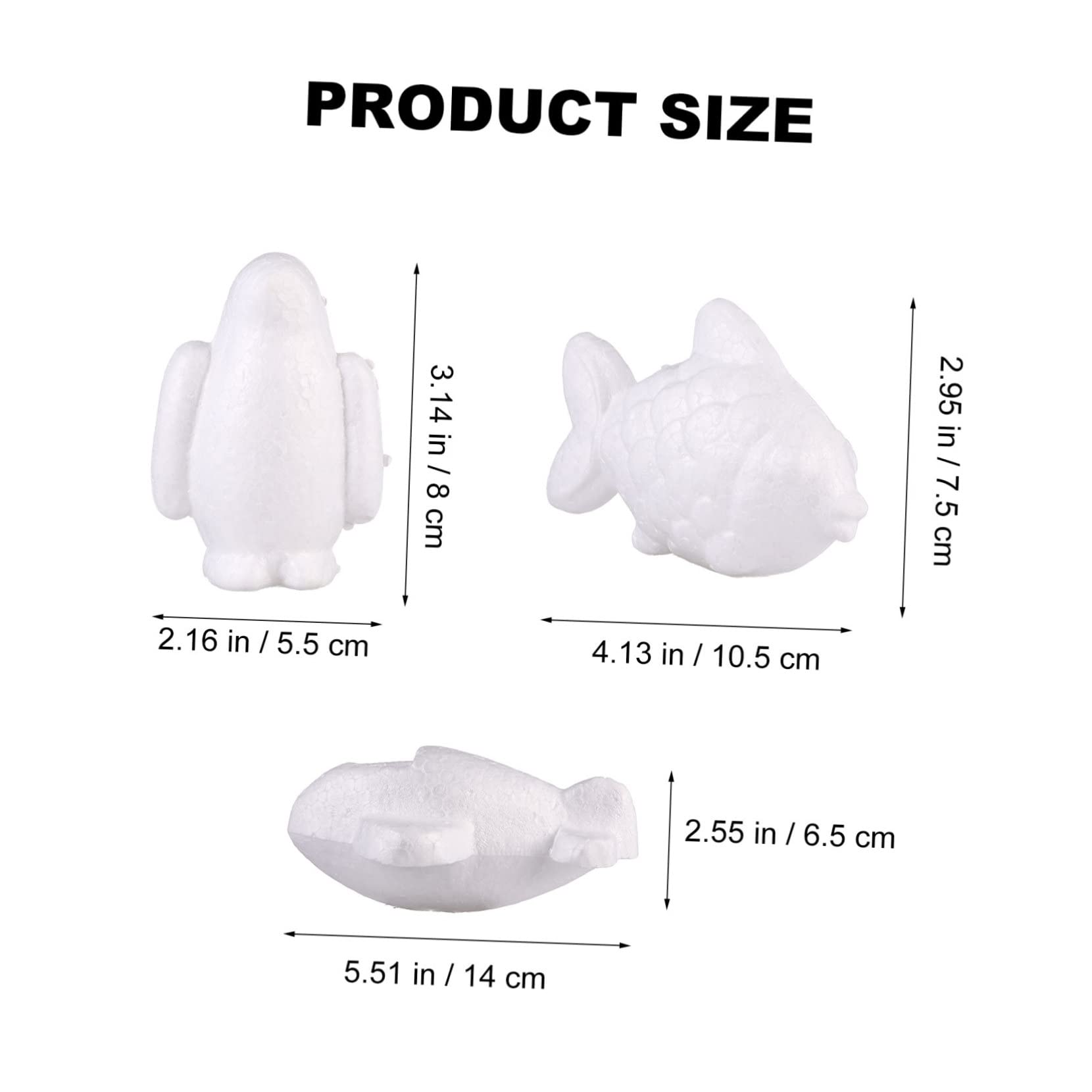 Gadpiparty 15pcs DIY Foam Modeling Moulds for Ornaments Styles for Arts Crafts Airplane Modeling and Unique Present Making