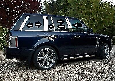 Boa Line Auto- chromowany słupek drzwiowy 4-drzwiowy 12 szt. S.STEEL, kompatybilny z 2002-2013 Range Rover L322 VOGUE