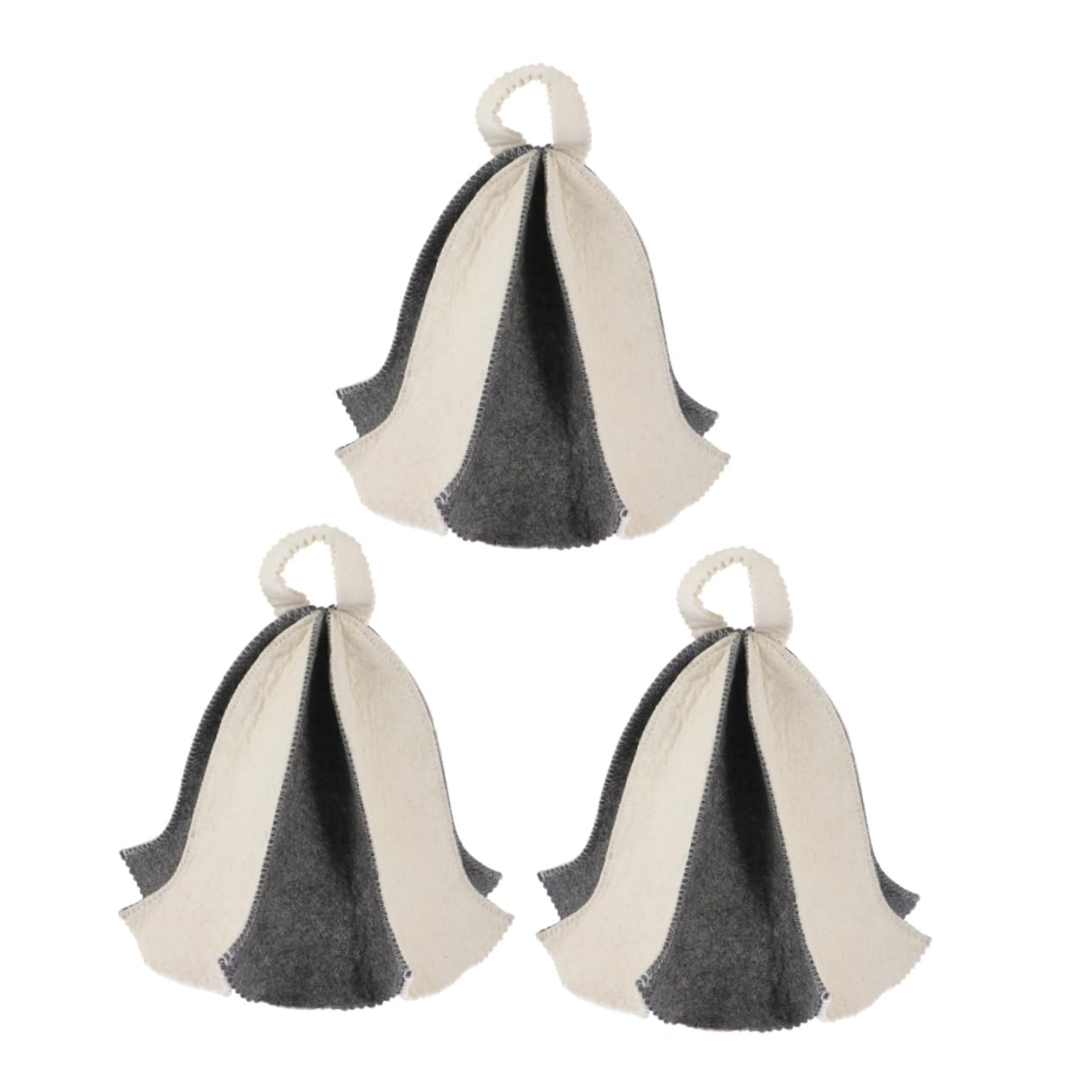GANAZONO Russian Suana Hats bania hat Hair Women Sauna spa hat Sauna Cap Sauna Supplies Sauna hat for Man banya Cap Women Bath Cap Steam Room Caps Thicken Men’s Hats Headgear Miss Felt 3Pcs