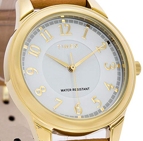Timex Women's Year-Round Quartz Watch With Leather Strap, Brown, 16 (Model: Tw2R87000) #TOP5