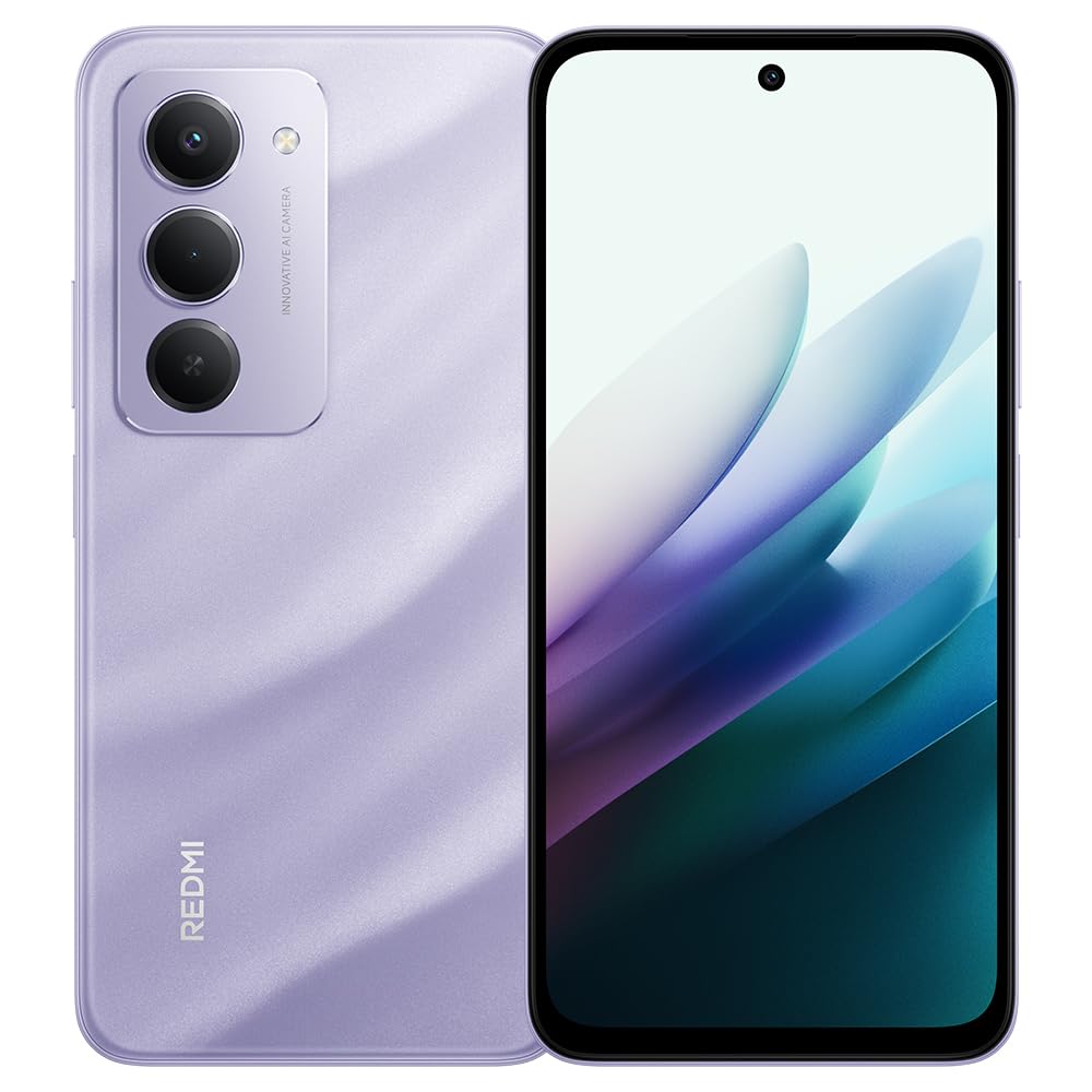 XIAOMI REDMI 15 Téléphone Portable, 6 Go+128 Go, écran 6,9" FHD, Violet, 7000 mAh, Charge Rapide 33 W, 144 Hz AdaptiveSync, Double caméra AI 50 MP, avec Chargeur, sans NFC, Android 15