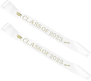 VALICLUD Graduation Shoulder Straps Senior Sash Shawl for Women Belt Bro for Women 2023 Graduation Party Sash Masters Graduation Decorations Senior Sashes Graduation Stole Grad Sash 4pcs