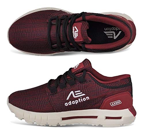 Tênis Masculino Caminhada Super Leve Academia Ax900 Vermelho Cor:Vermelho escuro;Tamanho:45;