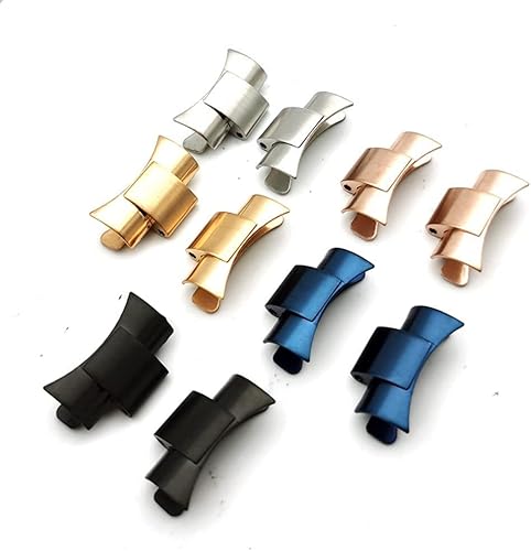 pulseiras de relógio com ponta curvada de metal sólido pulseira de relógio cinto de aço inoxidável f