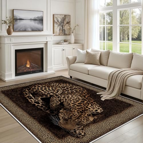 Tapete animal print rectangular 8'x10' Singffuc miniatura 4