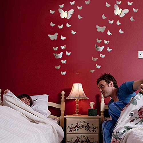 Tomkity 60 pezzi Farfalla Combinazione 3D Specchio...