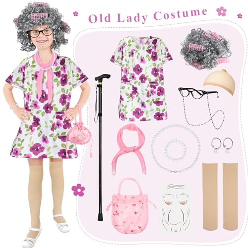 Disfraz de Abuelita para Niñas 8-10 Años miniatura 2
