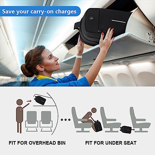 OIWAS Travel Laptop Backpack, Lightweight Business Work Backpack for Men 15.6inch Carry On Backpack with USB Port, 32.8L Large Airline Approved Laptop Daypack (Black)3