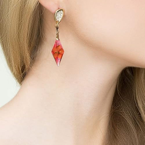 Miniatura 4 de AFUNTA - 20 moldes de resina de cristal de péndulo, moldes de resina para colgantes de joyería de piedras preciosas multifaceta, moldes de silicona