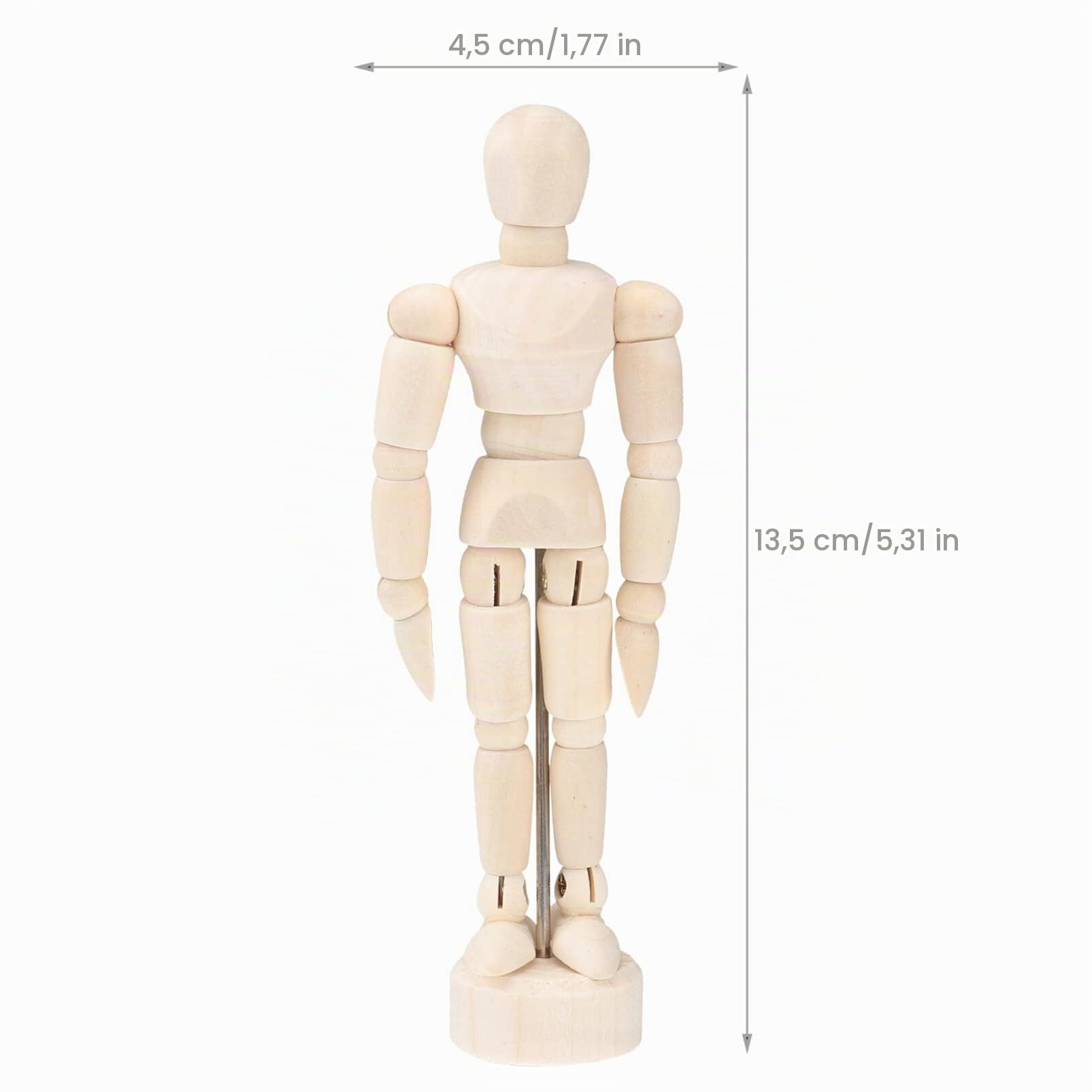DOITOOL Maniquí de eslabones: 12 maniquíes de madera dibujo cuerpo masculino maniquíes modelo maniquí para artista maniquí móvil humano hogar madera marioneta
