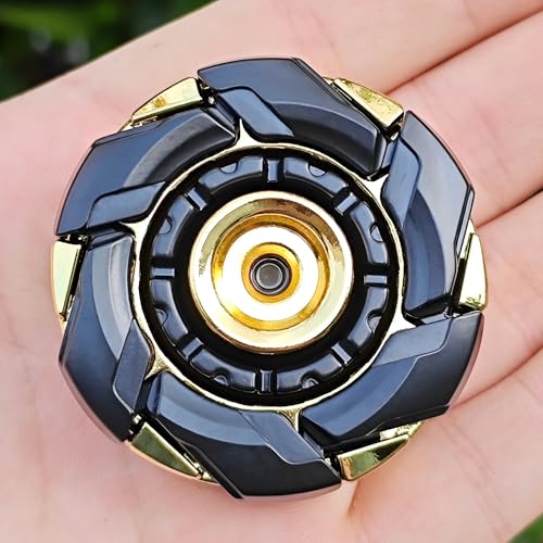 Image of T-Conceal EDC Fidget Sliders Open Armor Spinning TopFidget Toys Stress Relief for Adults Magnetic Metal (Black Gold)