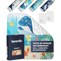 Homerella® Tapis De Douche Antidérapant Sensible à La Peau 53x53cm