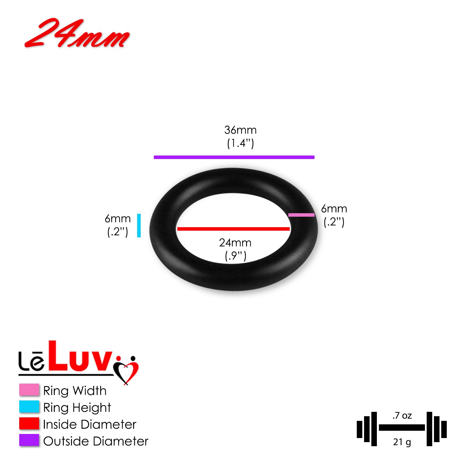 Amazon.com: LeLuv Eyro 6mm Round Gauge Stainless Steel Glans/Penis Ring 24mm Inner Diameter - Powdercoated Purple : Health & Household Amazon.com: LeLuv Eyro 6mm Round Gauge Stainless Steel Glans/Penis Ring 24mm Inner Diameter - Powdercoated Purple : Health & Household