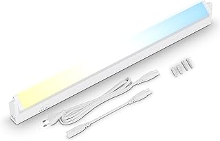 BRILONER - Luz Bajo Armario Orientable, LED Cocina Bajo Mueble CCT, Temperatura de Color Regulable, Barra de LED Para Cocina, Luces LED Cocina, Tira LED Cocina Bajo Mueble, Color Blanco, 54,5 cm