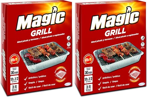 Magic Grill Barbacoa desechable (Paquete de 2)