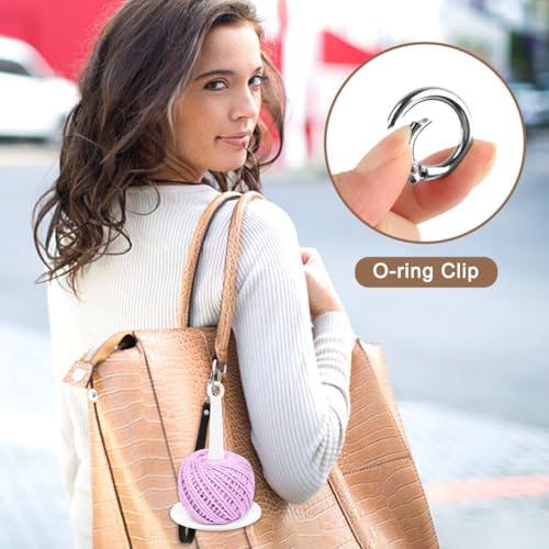 Image of Portable Wrist Yarn Holder with Wrist Strap, Wrist Yarn Holder for Crocheting, Yarn Ball Holder Crochet Yarn Holder for Knitting Craft Lover, Beginner Spinner Yarn Holder