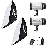 Neewer 600W(300W x 2) 5600K Photography Studio Flash Strobe Light Lighting Kit with (2)20x28