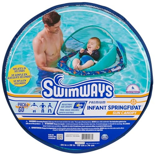 SwimWays Infant Spring Float with Canopy for Kids 3-9 Months - image 7