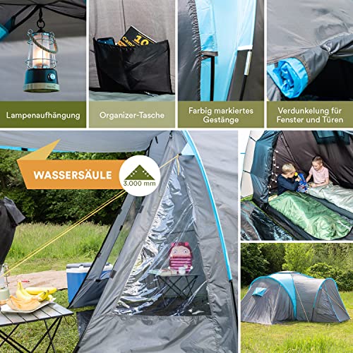 Skandika Kuppelzelt Hammerfest 4 Plus für Camping und Outdoor