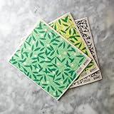 Willow & Greene Swedish Dish Cloths (Set of 3), Biodegradable dishcloths, Cotton & Cellulose Cloths,