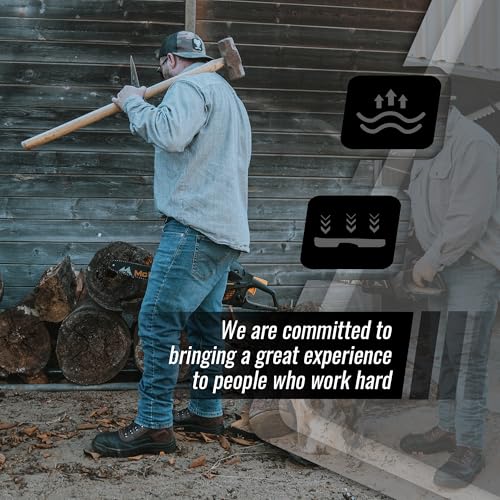 ROCKROOSTER Sedona - Men's Waterproof Puncture Resistant Work Boots, 6" Lace Up Steel Toe ASTM Safety Boots AK2163