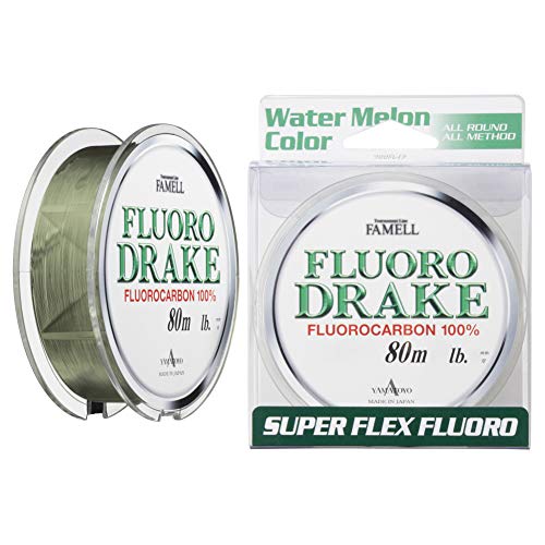 YAMATOYO Fluorodrake Line, 26.4 ft (80 m), Watermelon No. 6